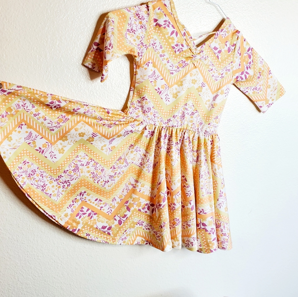 Dot Dot Smile Ballerina floral dress size3/4